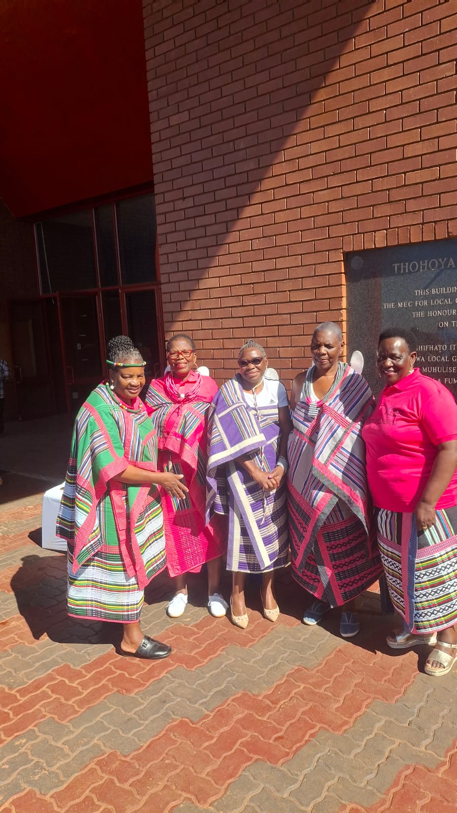 Community event with elderly members