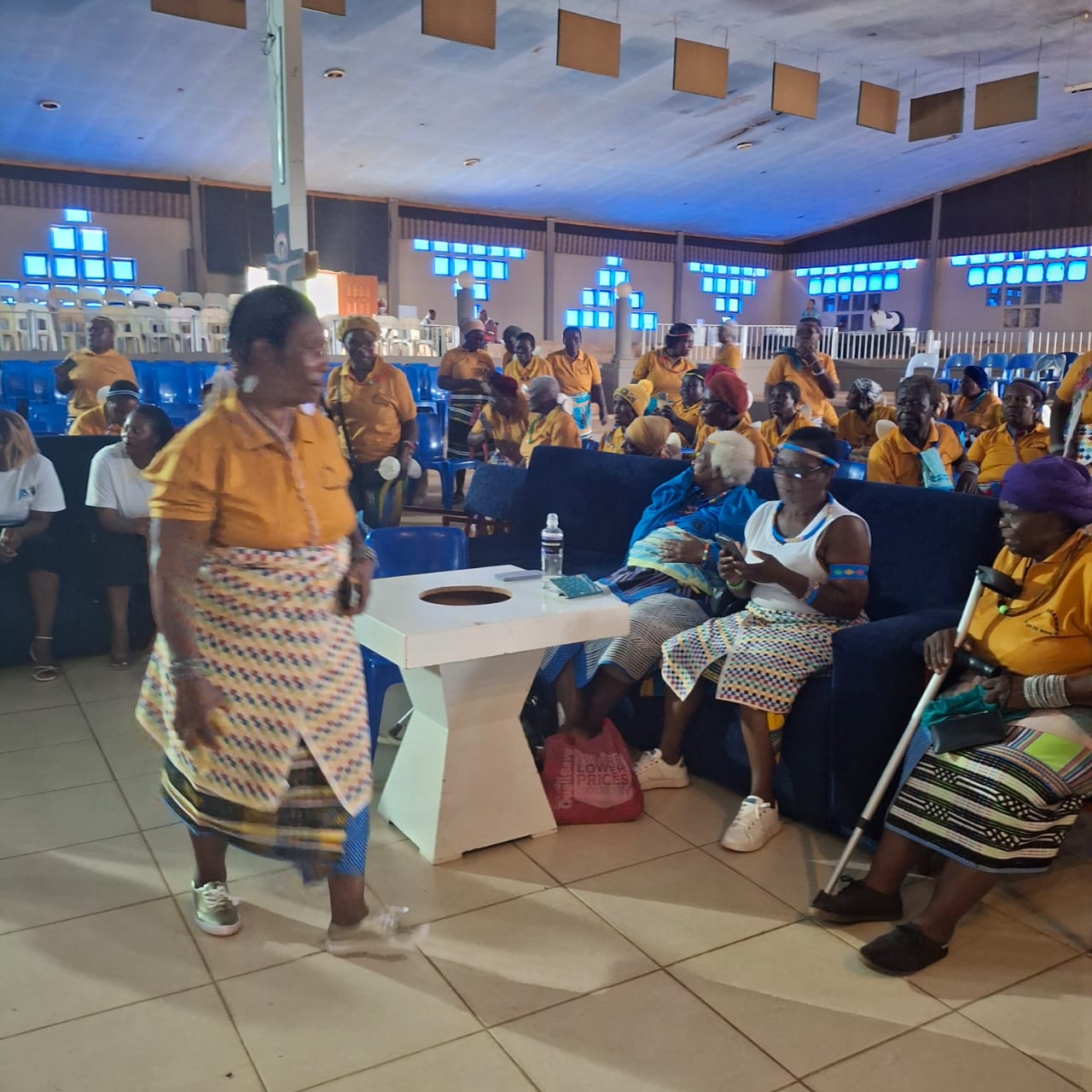 Elderly gathering and celebration